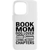 Dog Lover Reading Sunset Retro Custodia per iPhone 14 Pro Max Libro Mamma Amante Del Cane Vivere In Capitoli Accogli
