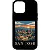 San Jose Travel Art Studio Custodia per iPhone 12 Pro Max san jose, california, orizzonte, retro, vendemmia,