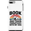 Dog Lover Reading Bookworm Puppy Lovers Custodia per iPhone 7 Plus/8 Plus Prenota Dog Lover che gira le pagine con il mio cane