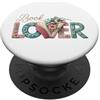 Bookish Blooms Design per appassionati di lettura floreale per amanti dei libri PopSockets PopGrip Adesivo
