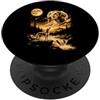Funny Saluki Lover Gifts Accessories & S Saluki Ululando Alla Luna PopSockets PopGrip Adesivo