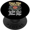 Protesi D'anca Chirurgia Dell'anca Artic One Hip Chick With One New Hip Donna PopSockets PopGrip Adesivo