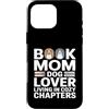 Dog Lover Reading Sunset Retro Custodia per iPhone 16 Pro Max Libro Mamma Amante Del Cane Vivere In Capitoli Accogli