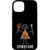 Whyitsme Design Custodia per iPhone 15 Plus Design creativo da donna divertente, creazione di ragazze