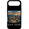 San Jose Travel Art Studio Custodia per iPhone Air san jose, california, orizzonte, retro, vendemmia,