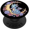 Cute Cottagecore Dragon Flower Simpatico Drago Cottagecore Fiore PopSockets PopGrip Adesivo