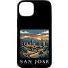 San Jose Travel Art Studio Custodia per iPhone 15 Plus san jose, california, orizzonte, retro, vendemmia,