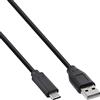InLine® - Cavo USB 2.0, connettore C su connettore A, 5 m, nero