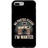 Camera Aloof Outlaw Pun Society Custodia per iPhone 7 Plus/8 Plus No Photos Please I'm Wanted Sassy Camera Puns -