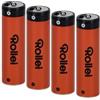 Rollei Batterie AA, Rollei ricaricabili agli ioni di litio con ricarica rapida USB C 1,5 V, batteria ricaricabile 1332 mAh, senza effetto memoria, precaricata, 4 batterie ricaricabili