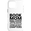Dog Lover Reading Sunset Retro Custodia per iPhone 16 Pro Max Libro Mamma Amante Del Cane Vivere In Capitoli Accogli