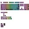 Glorious Gaming - Tasti GPBT Aura RGB: tasti stile pudding, PBT Doubleshot, design traslucido, colore nero, per tastiere meccaniche personalizzate 100%,75%,65%,60%, Layout QWERTY inglese
