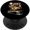 Funny Pit Bull Lover Gifts Accessories & Pit Bull Ululando Alla Luna American Pit Bull Terrier PopSockets PopGrip Adesivo