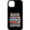 Dog Lover Reading Sunset Retro Custodia per iPhone 14 Plus Libro Mamma Amante Del Cane Vivere In Capitoli Accogli