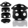 Viberium Grinder Metallo 45 mm- Grinder Belli Tritino, Grinders Kit Original, Accessori per Erbe, Herb Crusher Professionale, Macinino, 4 Pezzi, Nero