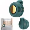 BRTNUP - Mini ventilatore silenzioso senza pale, portatile, con clip da cintura, ricaricabile, a mani libere, con 3 velocità, per viaggio, ufficio, camicia, regalo estivo per gli amanti del tempo