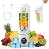 ALKNOT Frullatore portatile Smoothie Maker, 700 ml, piccolo spremiagrumi, ricaricabile, tipo C, con 12 lame antiruggine, tazza con coperchio a prova di perdite e apertura per frappè, succhi di frutta