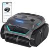 WYBOT (Modello) Robot Piscina C2 Vision-A Wireless con videocamera AI, Filtro Ultrafine, Forte aspirazione, Pulizia Fondo/pareti e Linea d'Acqua, per Piscine Fuori Terra - Blu verdastro
