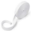 DOPENSPI Nastro sbieco semplice piegato, 20 mm, in cotone bianco, nastro sbieco per cucito, nastri per fai da te, cucito, orlo, bordatura, orlo, rilegatura, fai da te
