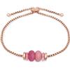 Tamaris Bracelet - Elegante bracciale in acciaio inox lucido - IP oro rosa - collana regolabile fino a 21 cm - impermeabile e delicato sulla pelle