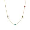 Tamaris Gioielli Per Donne, Collana In Acciaio Inossidabile Con Diversi Colorati Pietre Di Zirconio, Estivo Look Per Kombinieren, Impermeabile
