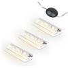kalb Material für Möbel kalb | Illuminazione LED per bordi in vetro Ambilux Clip trasparente 3000 K 5000 K 1-10 set 4-10 mm interruttore a pedale in vetro espandibile per dimmer/controller Plug &