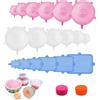 Gulxwis Coperchio in silicone riutilizzabile 18 pezzi coperchi estensibili in silicone permanente coperchio alimentare in 6 misure diverse per barattoli, ciotole, bottiglie