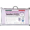 V.I.P. VERY IMPORTANT PILLOW - Cuscino Saponetta Foratura Passante Memory Foam con Trattamento Lavanda Guanciale 42 x 72 x 11, Made in Italy, Bianco, C.854492