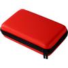 Penitue Custodia Riporto per New 3DS 3DS 2DS XL DSi DS Lite, Impermeabile Custodia Protettiva Trasporto con Cinturino Staccabile Guscio Rigido Compatto per Console di Gioco Portatile (Rosso)