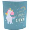 Dekohelden24 Luce notturna - Luce notturna - Luce d'atmosfera - Luce decorativa in verde scuro con timer, funzionamento a batteria, motivo: unicorno, buon umore per te - L x P 13 x 5 x 16 cm.