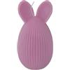 Cereria Di Giorgio - Candela a Forma di Uovo con Orecchie da Coniglio - Colore Rosa polvere - Altezza 12 cm - Spring Collection - Artigianale - Con sacchetto regalo - Made in Italy
