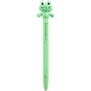 Back2Fun - Penna a Inchiostro Verde, Penna a Forma di Animale che Abbraccia, Punta da 0,7 mm, Include Due Ricariche di Inchiostro, Ideale per Astuccio Scolastico e Ritorno a Scuola, Ranita