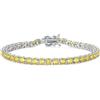 FANCIME Bracciale Tennis in Argento Sterling 925 Massiccio Regalo Zirconi Matrimonio Romantico Gioielli per Donna Ragazza Mamma Moglie Figlia Amica
