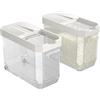 Cetomo 2 contenitori in plastica per cereali, riso, pasta, fagioli, soia, 18 l x 2, contenitori per cucina di casa, 18 l/14 kg (confezione da 2)