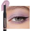 Lestpola Pennino per ombretto, colore rosa malva abbagliante, impermeabile, a lunga durata, cremoso e setoso, facile da usare, ombretto ad alta pigmentazione, trucco per gli occhi, per le donne L17