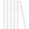 Blulu 6 Pezzi Matite per Unghie Bianche 2 in 1 Matite Sbiancanti per Unghie con Spingi Cuticole per Forniture Manicure Francese