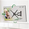 Barkan - Supporto a parete per TV full motion lungo - 13 pollici - 65 pollici/33 cm - 165 cm - 36 kg - Nero