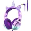 OEM Cuffie con filo per bambini - Cuffie con filo - Volume sicuro - Scuola - Viaggi - Ascoltare musica