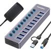OEM Hub USB con alimentazione - Prese USB multiple - Splitter USB - Ricarica e trasferimento dati - Computer portatili e PC - Postazione di lavoro - Accessori - Universale