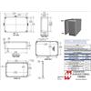 Hammond Mfg. Hammond 1590B3LG, contenitore GRIGIO CHIARO in alluminio pressofuso