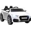 HOMCOM Macchina Elettrica per Bambini AUDI TT con Telecomando Rosso