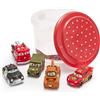 Disney Store Ufficiale - Pixar - Cars - Set di giocattoli da bagno - 5 pezzi - Con Lightning McQueen, Mater, Luigi, Red e Sheriff - Con secchio e coperchio a rete - Dai 6 mesi in su