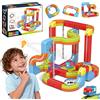 YESHIN Clickrail - Set di traino elettrico fai da te con layout 3D a gravità, treno motorizzato e guide magiche per bambini, regalo elettrico per bambini dai 3 anni in su