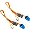 KEEDA RC - Luci lampeggianti a LED con luce stroboscopica/lampeggiante/rotante, per 1/8, 10, 1/12, 1/16, modello RC per auto e camion (11 x 15 mm, confezione da 2 blu)