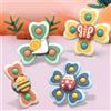 AIUNBEST Gioco Seggiolone Ventosa, 4 Pezzi Giochi Neonata Senza BPA Giochi Bambini 3 Mesi Giochi Bagnetto Spinner Neonato Ventosa, Regali per Neonati per Allattamento Bagnetto Viaggio Baby Shower Compleanno