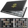Uncle Paul Album per Collezione di Monete 240 Tasche - Libro per Monete 10 Fogli, Raccoglitore a Griglia 33x33 mm per Sterline, Penny, Centesimi, Dollari, Nickel (Nero) CS51240BK