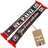 Generisch St Pauli - Sciarpa You'll never walk alone (marrone), Marrone, bianco, Taglia unica