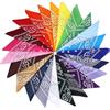 Vuxava 23 Pezzi Bandana Cotone 54x54cm - Bandane Colorate per Donna Uomo Bambina Bambino, Foulard Mare Capelli, Bandana Rossa Blu Rosa Unisex