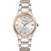 Bulova Sutton 98L313 - Orologio automatico da donna in oro rosa e argento con cinturino in acciaio inox, impermeabile, 3 bar, diametro cassa: 34 mm