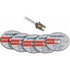 Dremel EZ406-02, EZ - Lock Starter Kit, 1 1/2 (38,1 mm) Diametro ruota, 5 pezzi in fibra di vetro rinforzato con dischi da taglio e mandrino EZ402 inclusi, accessori per dischi da taglio per utensili